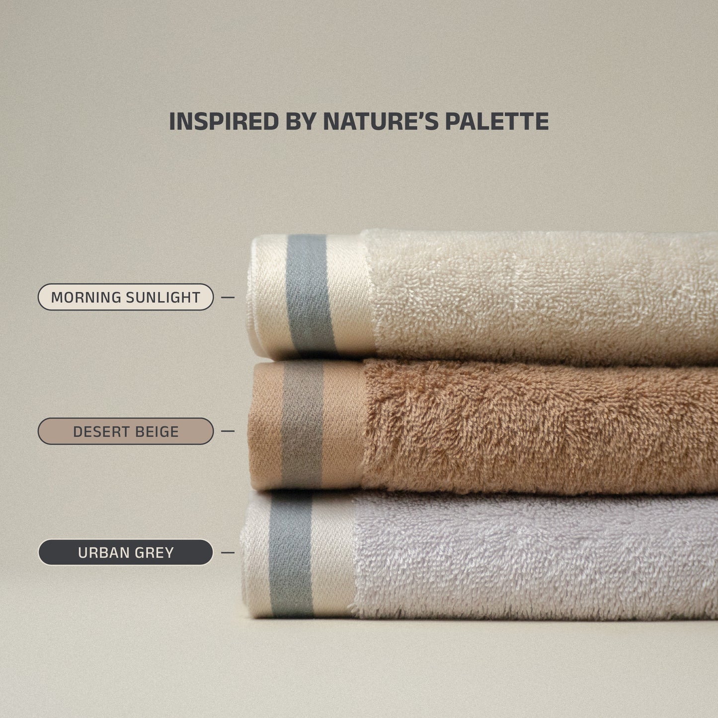 NNUG 100% Organic Cotton Towels - Desert Beige