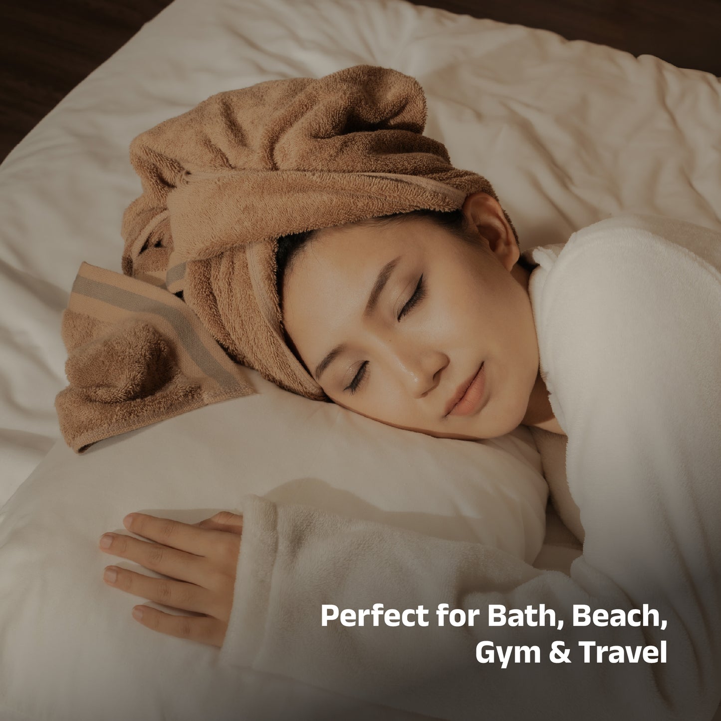 NNUG 100% Organic Cotton Towels - Desert Beige