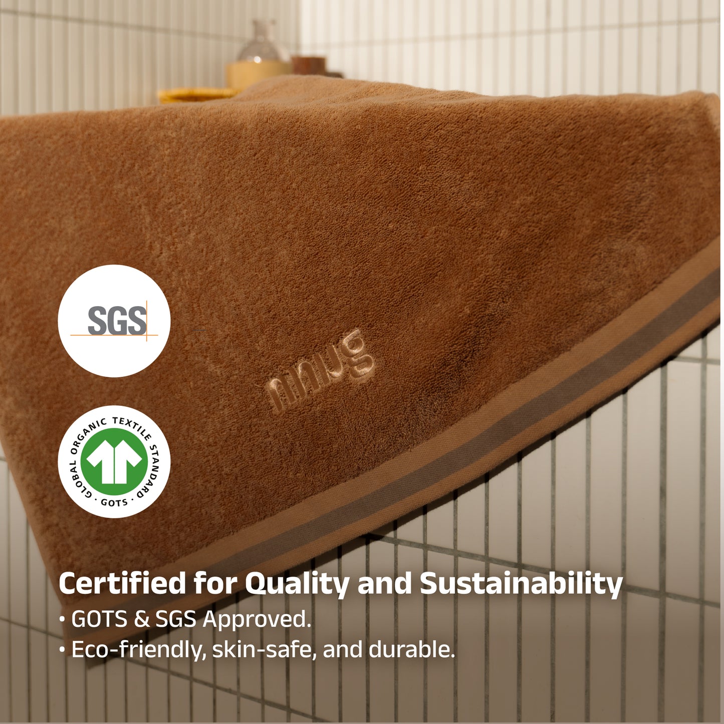 NNUG 100% Organic Cotton Towels - Trio Bundle