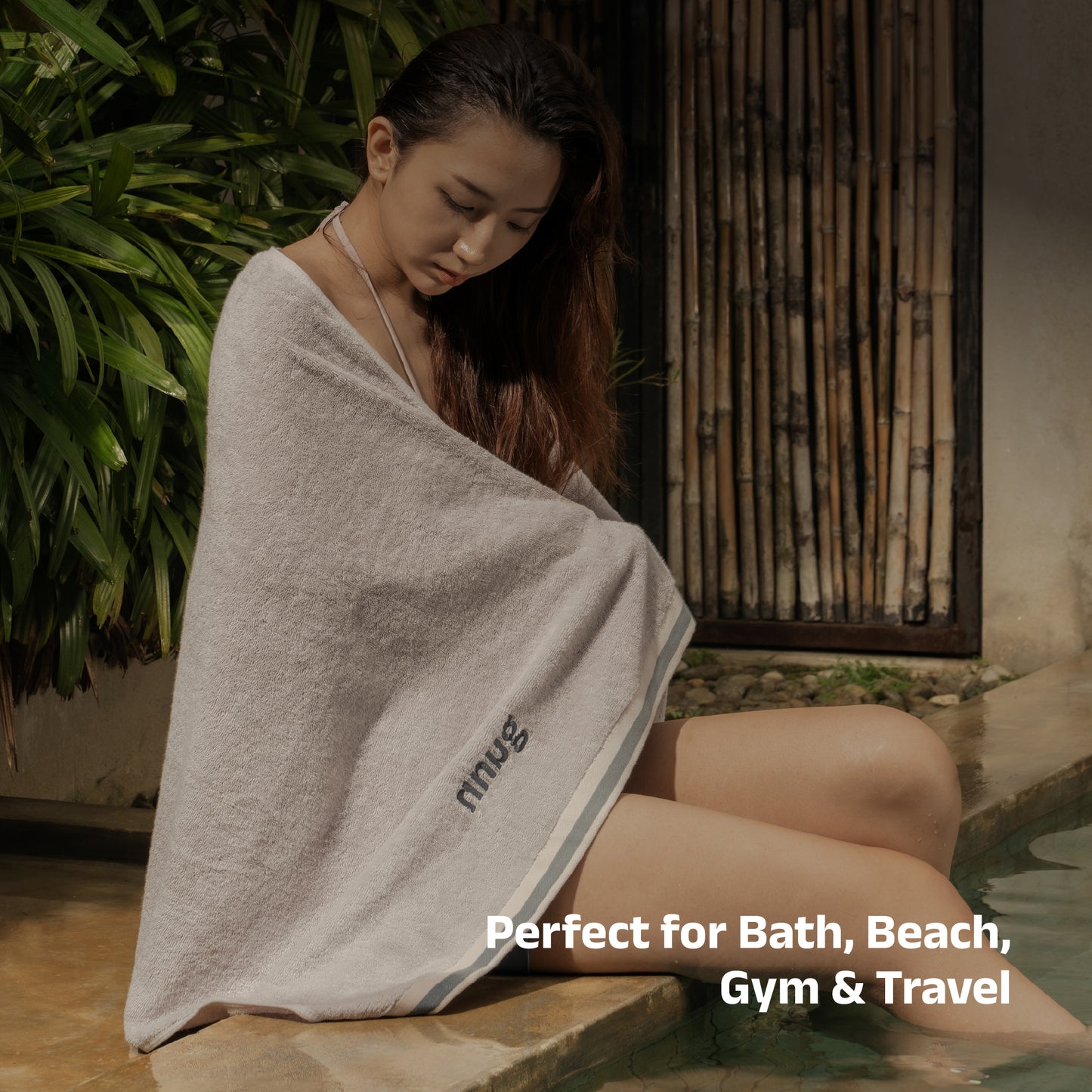 NNUG 100% Organic Cotton Towels - Urban Grey