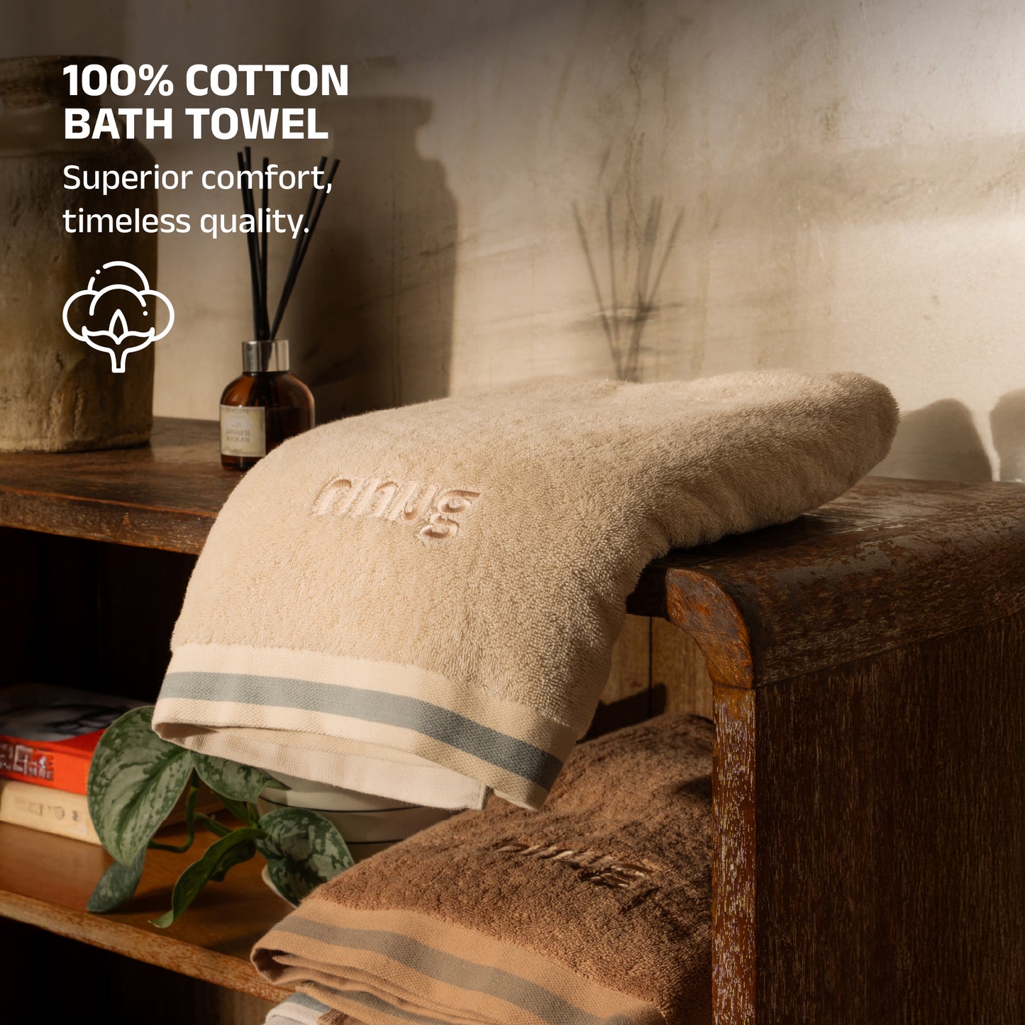 NNUG 100% Organic Cotton Towels - Morning Sunlight